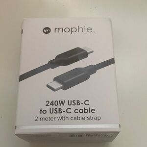 Mophie Black 240W USB-C Cable with Strap